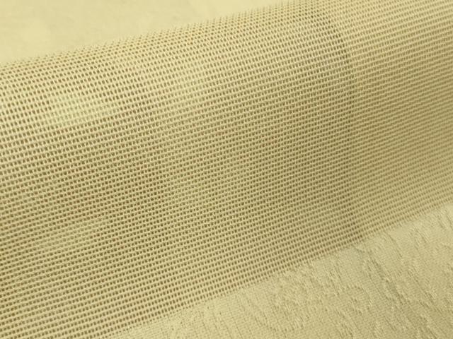 平和屋着物●極上　小紋　舞桜　横段紋紗　砥粉色地　逸品　DZAB5455kh6 平和屋着物○極上 小紋 舞桜 横段紋紗 砥粉色地 逸品 DZAB5455kh6