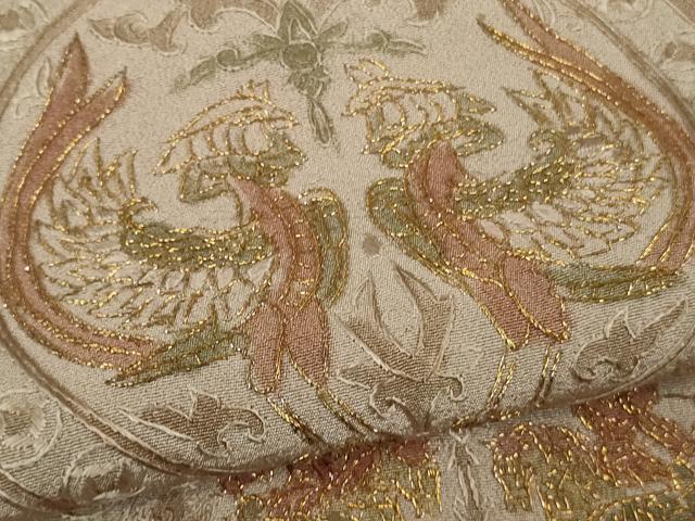 平和屋本店●極上　中国三大刺繍　スワトウ刺繍　汕頭刺繍　総刺繍　訪問着　鳥獣丸文　金糸　逸品　DZAB5476kh6_6