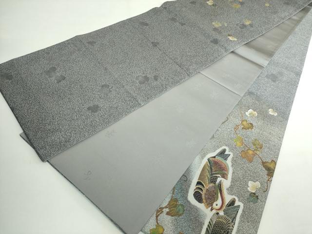 平和屋着物●極上「美しいキモノ」お馴染みのメーカー となみ織物 太鼓柄袋帯 点描織 鴛鴦 金糸 上代58万 証紙・反端付き 逸品 DZAB5503kh6_9