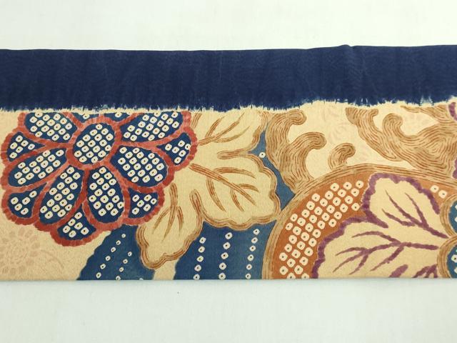 平和屋着物●極上　摺型友禅　京都　多ち花　九寸名古屋帯　古微貝に菊　逸品　DZAB5581kh6_7