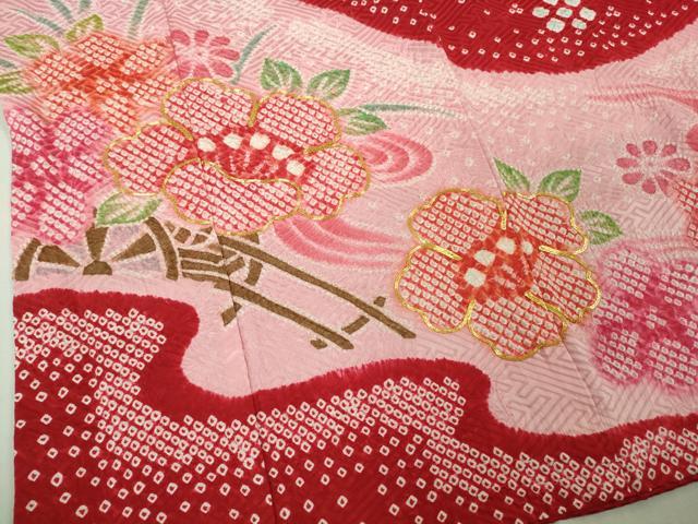 平和屋本店[]極上　七五三　女の子　7歳　祝着　駒刺繍　絞り　花車　逸品　DZAB5620kh6_4