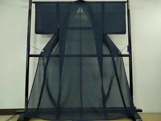 平和屋着物＊極上　夏物　結城紬　夏結城　80亀甲　工字繋ぎ　逸品　未使用　DZAB5674kh6 平和屋着物＊極上 夏物 結城紬 夏結城 80亀甲 工字繋ぎ 逸品 未使用