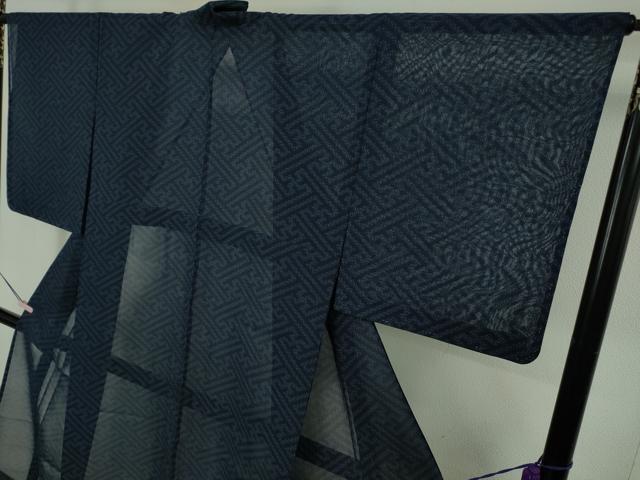 平和屋着物＊極上 夏物 結城紬 夏結城 80亀甲 工字繋ぎ 逸品 未使用