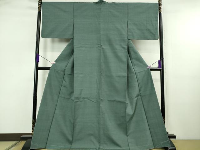 平和屋着物●極上　本場草木染結城玉紬　結織苑　色無地　御召茶色　証紙付き　逸品　未使用　DZAB5676kh6 平和屋着物○極上 本場草木染結城玉紬 結織苑 色無地 御召茶色 証紙