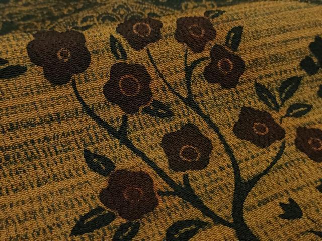 平和屋着物●極上　訪問着　作家物　型染　花鳥文　鬼しぼ縮緬　逸品　未使用　DZAB5679kh6_7