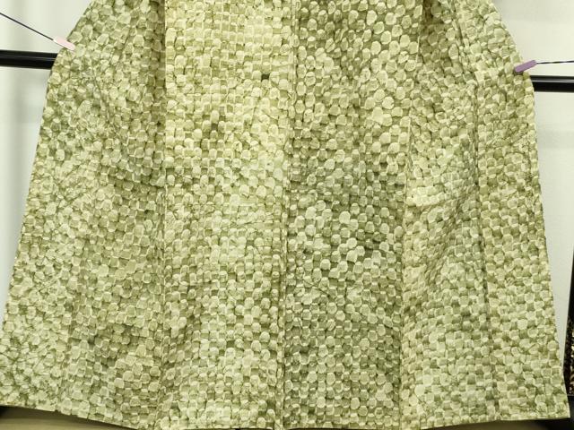 平和屋着物●極上　結城紬地　あられ小紋　作家物　逸品　未使用　DZAB5680kh6_4
