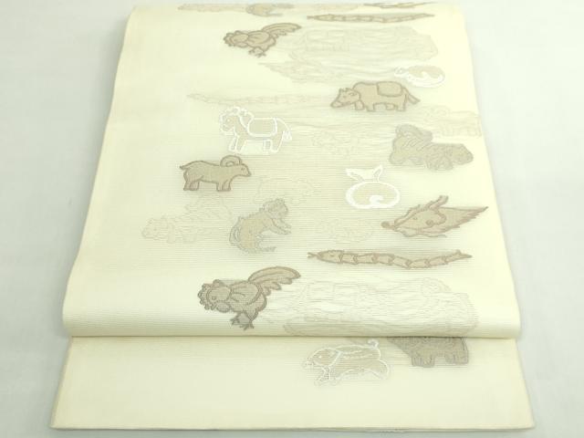 平和屋着物＊極上　夏物　六通柄袋帯　唐織　十二支　干支　逸品　DZAB5748kh6