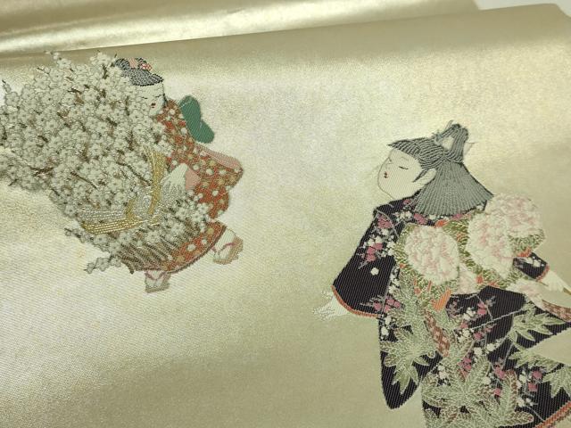 平和屋着物○極上 加賀友禅の巨匠 初代 由水十久 西陣 長嶋成織物