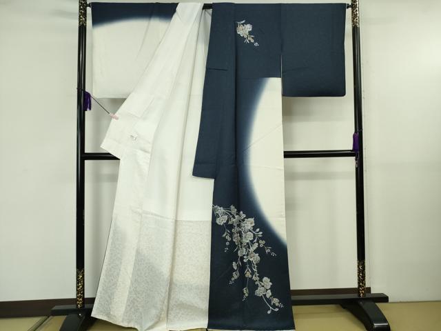 平和屋本店●極上　訪問着　胡蝶蘭　暈し染め　金銀彩　逸品　DZAB5814kh6_1