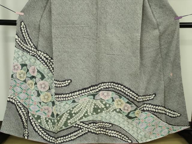 平和屋本店●極上　名門　藤娘きぬたや・総絞り　伊藤卓夫　訪問着　草花文　逸品　DZAB5824kh6_3