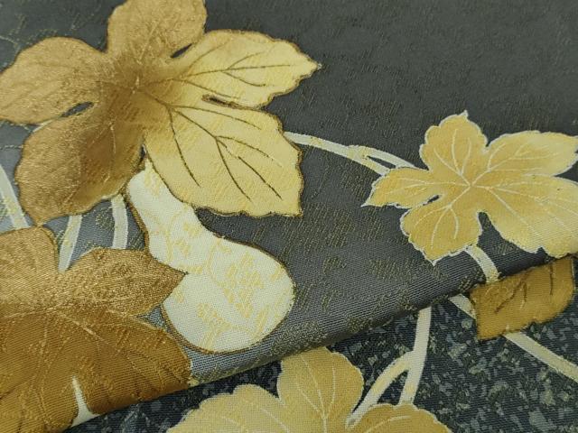 平和屋着物●極上　黄金糸　訪問着　瓢箪蔦の葉文　蝉色地　暈し染め　金彩　やまと誂製　逸品　未使用　DZAB5838kh6_6