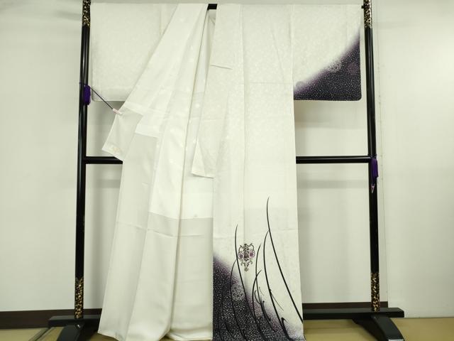 平和屋本店●極上　訪問着　刺繍　舞花文　暈し染め　やまと金ラベル　逸品　未使用　DZAB5859kh6_1