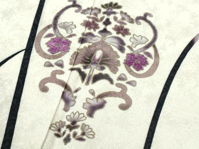 平和屋本店●極上　訪問着　刺繍　舞花文　暈し染め　やまと金ラベル　逸品　未使用　DZAB5859kh6_5