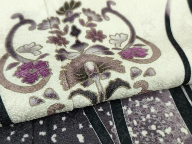 平和屋本店●極上　訪問着　刺繍　舞花文　暈し染め　やまと金ラベル　逸品　未使用　DZAB5859kh6_6