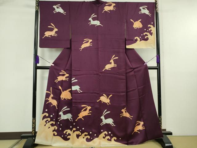 平和屋着物●上質な小紋　橘　正絹　逸品　AABG4700fy 平和屋着物○上質な小紋 橘 正絹 逸品 AABG4700fyの通販はau PAY