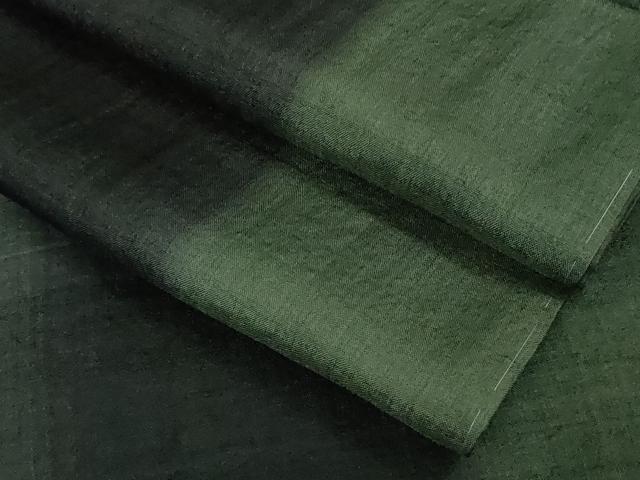 平和屋本店●極上　インド・アッサム　野蚕糸　手織　ムガシルク　間道　逸品　未使用　DZAB5890kh6_7