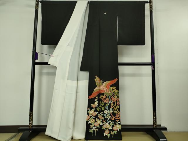 平和屋本店○極上 創業130年 江戸染繍友禅 大彦 黒留袖