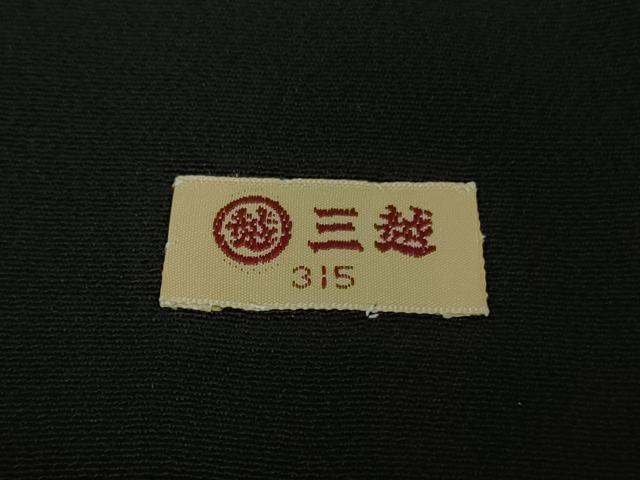 平和屋本店●極上　創業130年　江戸染繍友禅　大彦　黒留袖　刺繍　鳳凰唐草花文　金糸　三越扱い　逸品　DZAB5906kh6 平和屋本店○極上 創業130年 江戸染繍友禅 大彦 黒留袖