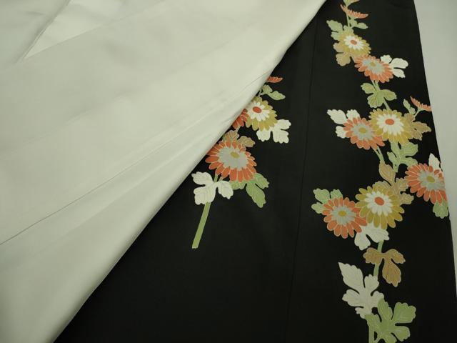 平和屋本店●極上　創業130年　江戸染繍友禅　大彦　黒留袖　刺繍　鳳凰唐草花文　金糸　三越扱い　逸品　DZAB5906kh6 平和屋本店○極上 創業130年 江戸染繍友禅 大彦 黒留袖