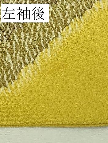 平和屋本店●極上　京友禅作家　池内路一　訪問着　枝桜　緑黄色地　逸品　DZAB6077kh6_9