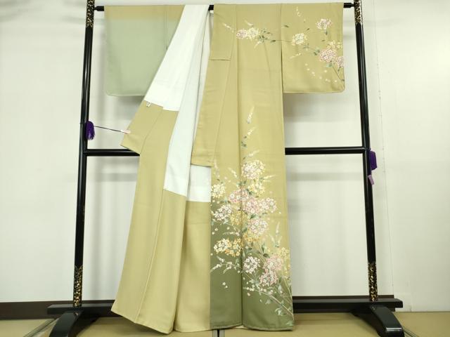 平和屋本店●極上　訪問着　友禅　枝花文　暈し染め　逸品　未使用　DZAB6078kh6_1