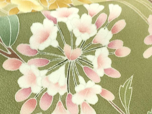 平和屋本店●極上　訪問着　友禅　枝花文　暈し染め　逸品　未使用　DZAB6078kh6_7