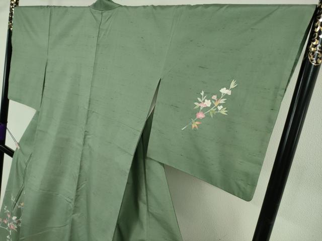 平和屋本店●極上 本加賀友禅作家 成竹登茂男 石川県指定無形文化財 牛首紬 白山工房 手織 訪問着 銀座おゝぎ屋 証紙付き 逸品 DZAB6099kh6_2