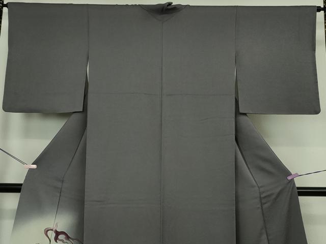 平和屋本店●極上 染色作家 草野一騎 色留訪問着 手描き 龍 褐色地 暈し染め 逸品 DZAB6141kh6 平和屋本店●極上 染色作家 草野一騎 色留訪問着 手描き 龍 褐色地 暈し染め 逸品 DZAB6141kh6