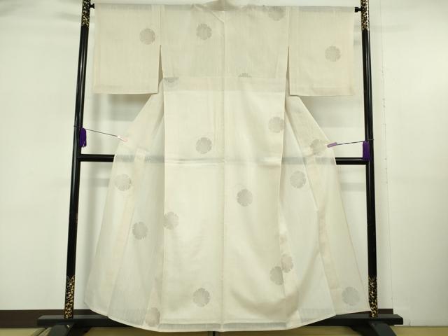 平和屋本店＊極上　夏物　結城紬　夏結城　100亀甲　飛び亀甲柄　雪輪重ね　逸品　DZAB6144kh6_1