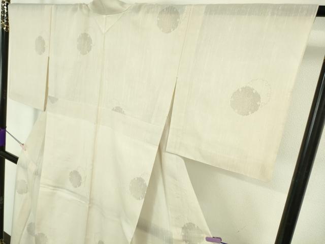 平和屋本店＊極上　夏物　結城紬　夏結城　100亀甲　飛び亀甲柄　雪輪重ね　逸品　DZAB6144kh6_3