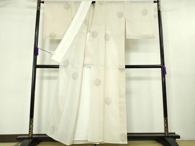 平和屋本店＊極上　夏物　結城紬　夏結城　100亀甲　飛び亀甲柄　雪輪重ね　逸品　DZAB6144kh6_2