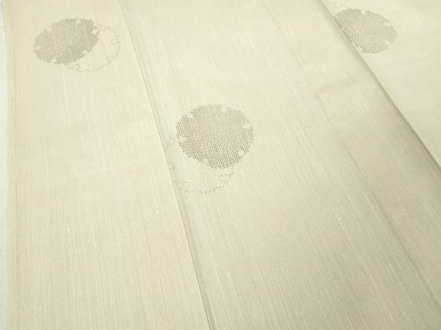平和屋本店＊極上　夏物　結城紬　夏結城　100亀甲　飛び亀甲柄　雪輪重ね　逸品　DZAB6144kh6_5