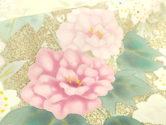 平和屋本店●極上　訪問着　作家物　草花文　暈し染め　逸品　DZAB6170kh6_6
