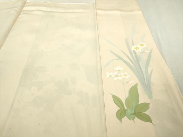 平和屋本店●極上　訪問着　作家物　草花文　暈し染め　逸品　DZAB6170kh6_9
