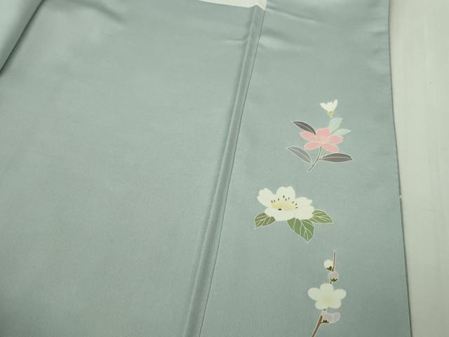 平和屋本店●極上　訪問着　友禅　四季花文　暈し染め　秘色色地　逸品　DZAB6328kh6_9