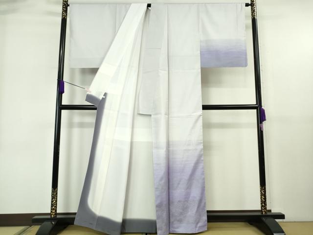 平和屋本店●極上　本場縞大島紬　訪問着　古代染色純植物染　世界遺産　屋久杉染　窪田織物謹製　証紙付き　逸品　未使用　DZAB6579kh6_1