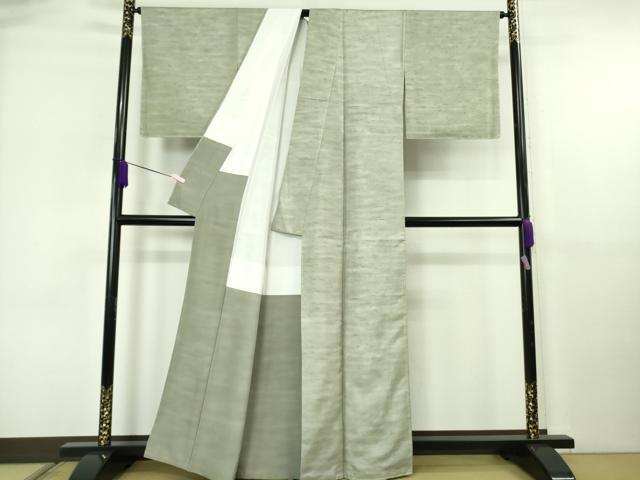 平和屋本店●極上　石川県指定無形文化財　牛首紬　白山工房　手織り　証紙付き　逸品　未使用　DZAB6582kh6_2