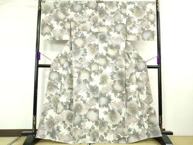 平和屋本店●極上　小紋　唐獅子　牡丹　逸品　DZAB6759kh6
