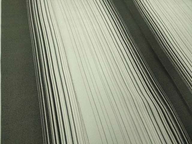 平和屋本店▽極上　お召　単衣　間道　逸品　DZAB6780kh6_5