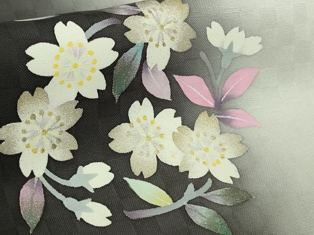 平和屋本店●極上　訪問着　舞桜　花弁　暈し染め　銀彩　逸品　DZAB6964kh6_6