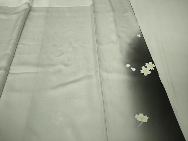平和屋本店●極上　訪問着　舞桜　花弁　暈し染め　銀彩　逸品　DZAB6964kh6_8