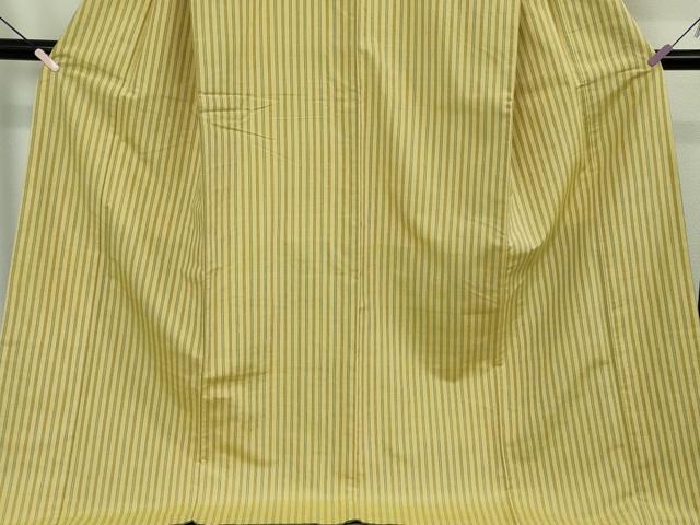 平和屋本店●極上　まほろば紬　鈴源織物謹製　縞　ロング丈　証紙付き　逸品　DZAB6974kh6_4