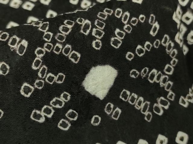 平和屋本店●極上　中国三大刺繍　スワトウ刺繍　刺し子　刺繍　訪問着　絞り　名物裂　黒地　さが美扱い　逸品　未使用　DZAB6994kh6_6
