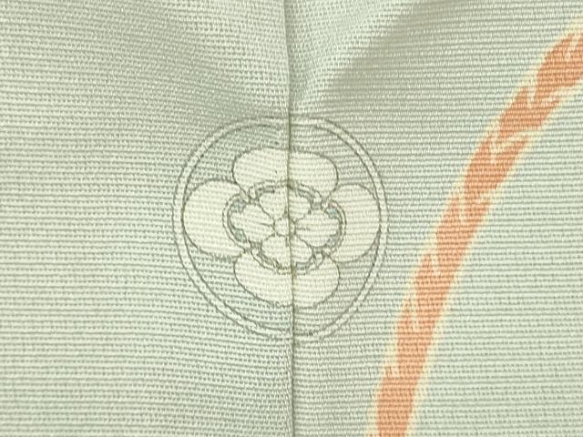 平和屋本店●極上　訪問着　駒刺繍　束ね熨斗　花丸文　濃い藍白色地　暈し染め　金彩　逸品　未使用　DZAB7161kh6_7
