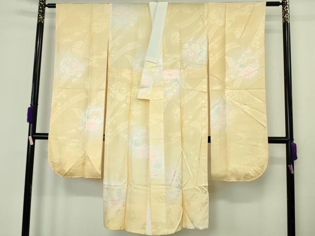 平和屋本店●極上　伯河貞雄　振袖・長襦袢(無双仕立て)セット　辻が花　暈し染め　逸品　DZAB7167kh6_7