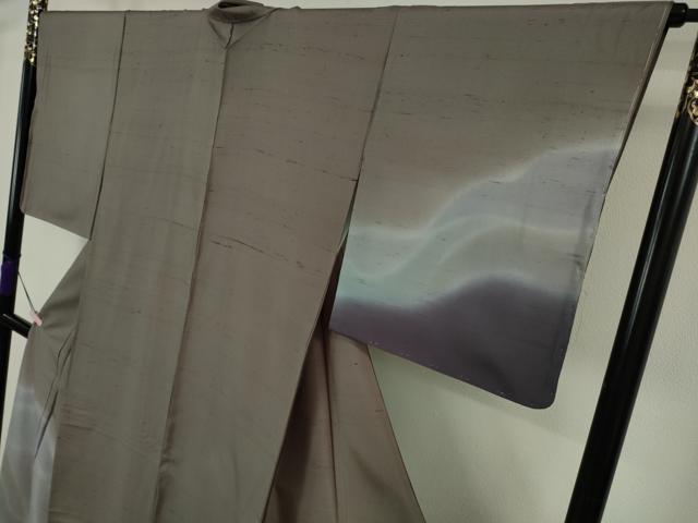 平和屋本店●極上　創業280年 誉田屋源兵衛 石川県指定無形文化財 牛首紬 白山工房　手織り　訪問着　反端付き　逸品　未使用　DZAB7234kh6_2