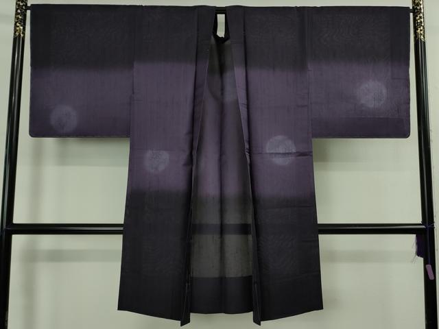 平和屋本店∞極上　長羽織　スリーシーズン　春夏秋　塵除け　刺繍　花丸文　暈し染め　やまと誂製　反端付き　逸品　未使用　DZAB7932kh6