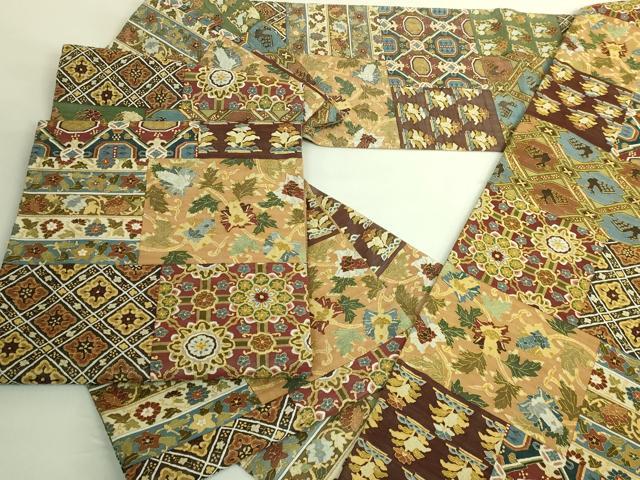 平和屋本店●最高級　明綴れ　全通柄袋帯　名物裂　金糸　共箱付き　逸品　DZAB8313kh6 234,000円