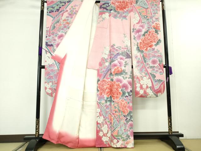 平和屋本店○極上 名門 藤娘きぬたや・総絞り 振袖 吉祥花文 逸品