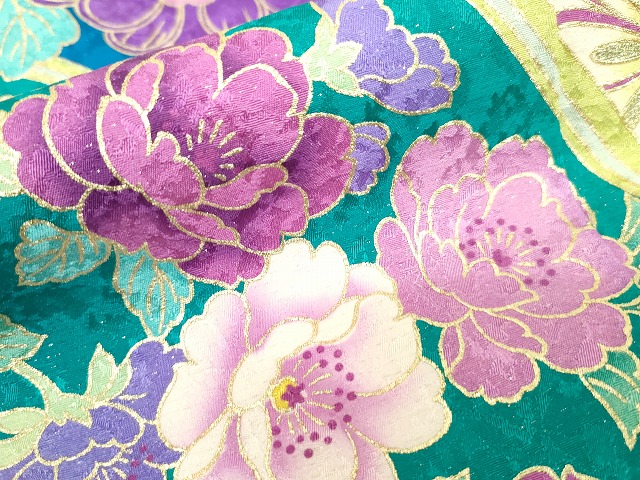 平和屋本店□極上 ブライダルファッションデザイナー・桂由美 振袖 駒